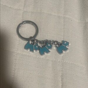 OFFER New Coach Blue Scottie Dog Charm Keychain